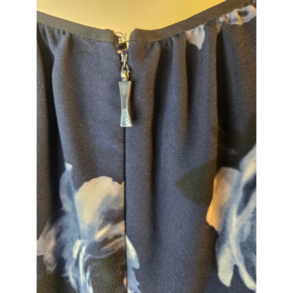 Women's Kate Spade Navy Blue Floral Long Sleeve Dress Size 6